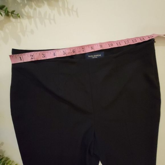 Piazza Sempione Italy 'Audrey' Cropped Black Dress Pants - Picture 5 of 11